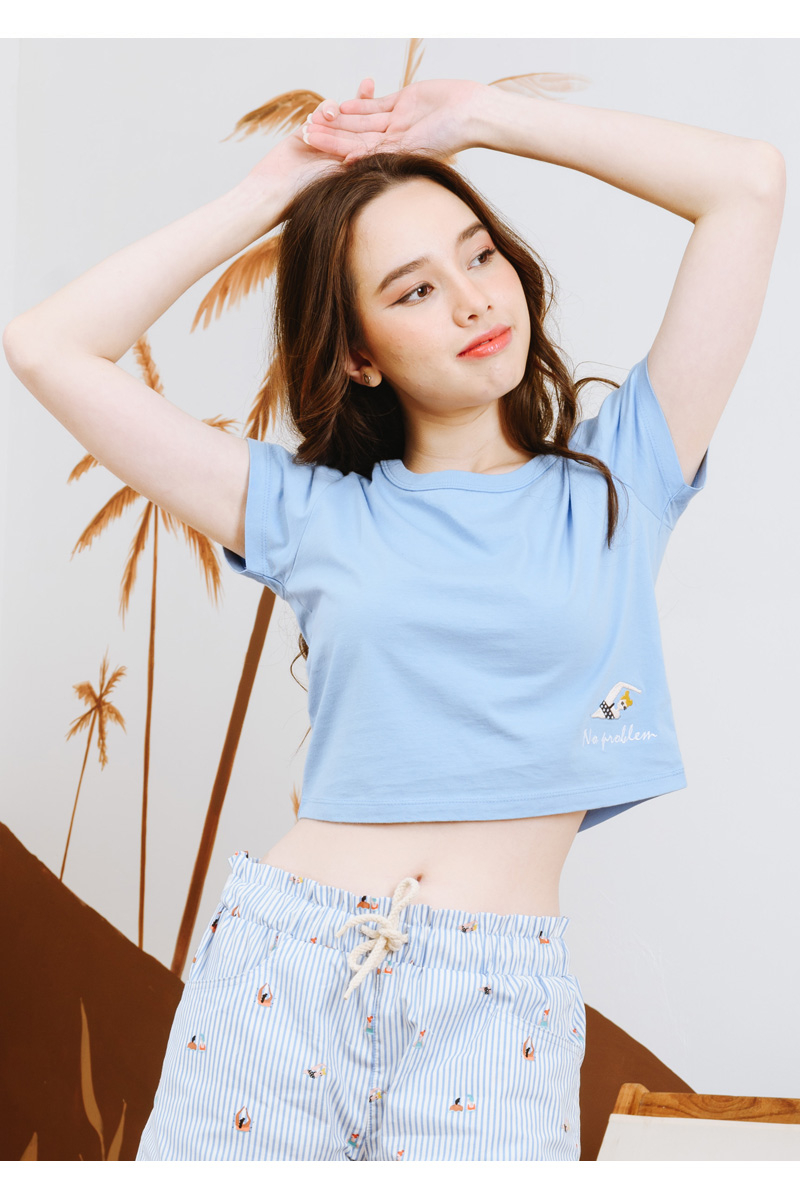 CROP TOP SUMMER COLLECTION - BLUE SKY