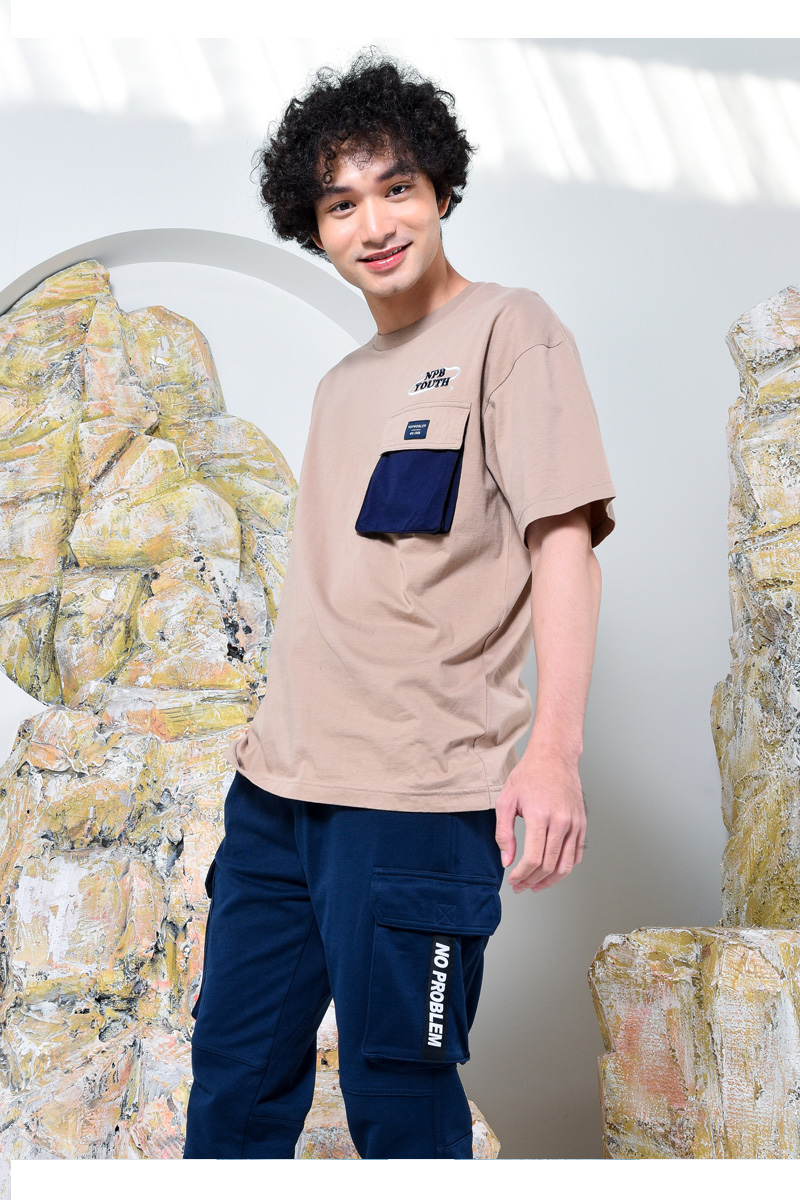 NPB TOUTH OVERSIZE EXCLUSIVE T-SHIRT - PEANUTS BROWN