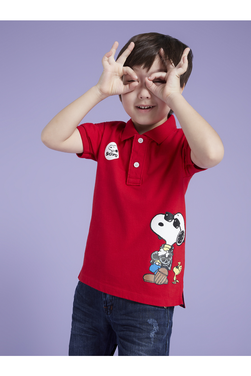 COOL COOL SNOOPY POLO - RED