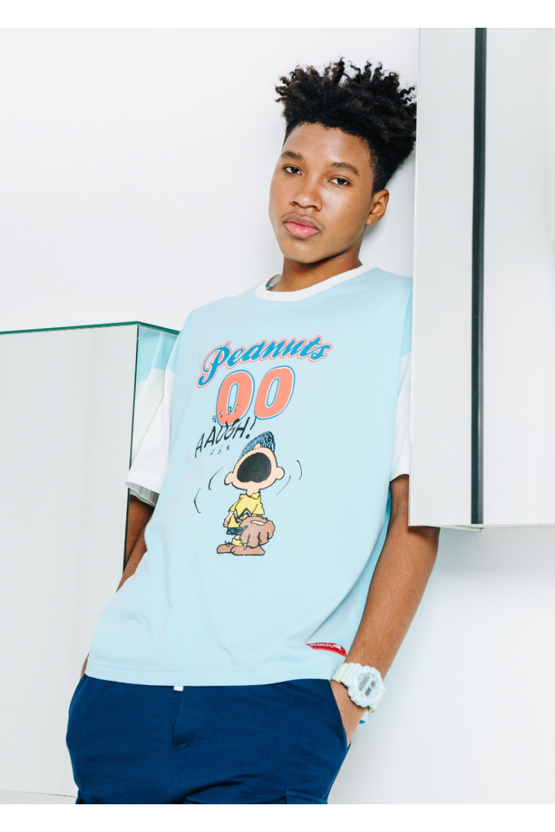 BASEBALL OVERSIZE PEANUTS COLLECTION - LIGHT TURQUOISE