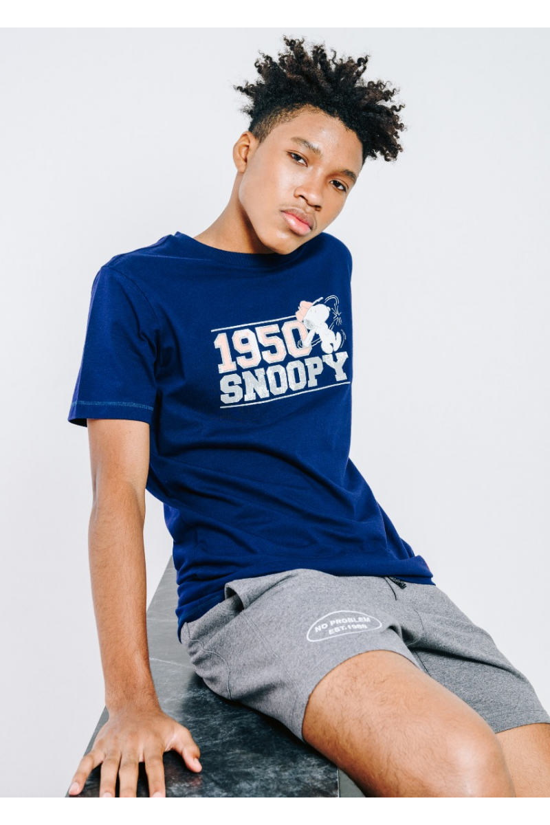 FADED T-SHIRT PEANUTS COLLECTIONS - MIDNIGHT BLUE