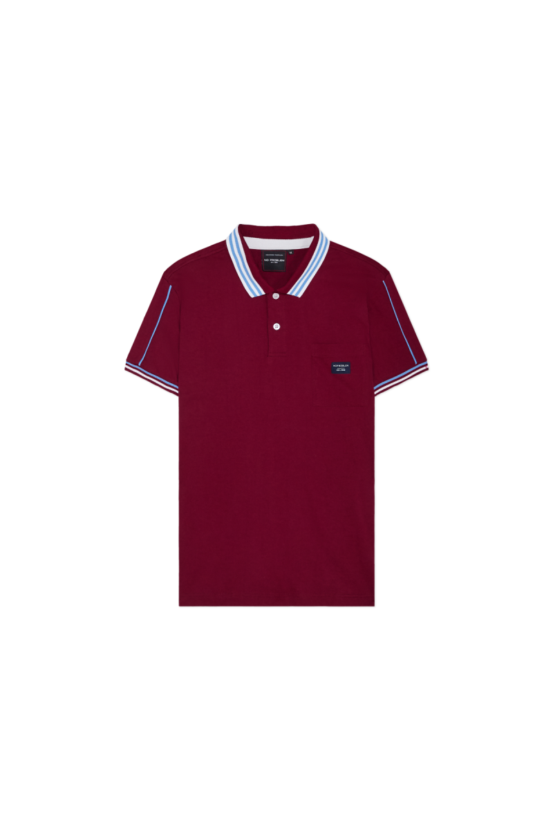 NO PROBLEM CLASSIC POLOS - MULBERRY RED