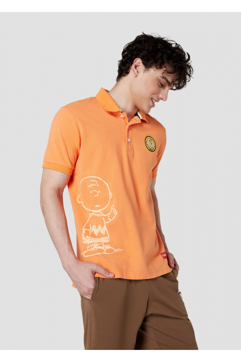 PEANUTS COLLECTIONS EMBROIDERY - SORBET ORANGE