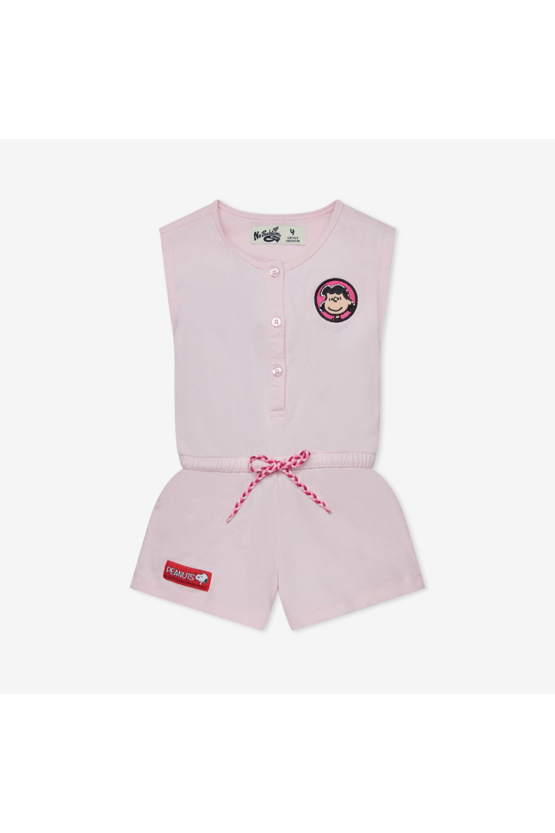 SHORT JUMPSUIT PEANUTS GIRL / GET GOING SNOOPY - PINK