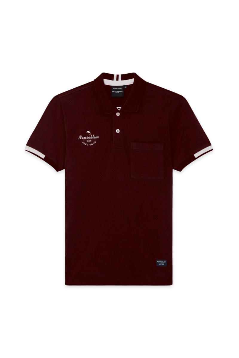 NO PROBLEM FEEL GOOD CLASSIC POLOS - CHERRY RED