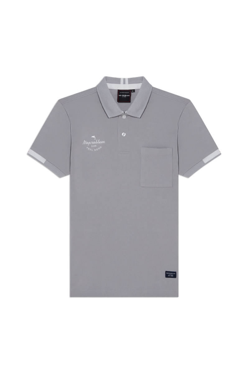 NO PROBLEM FEEL GOOD CLASSIC POLOS - ULTIMATE GRAY