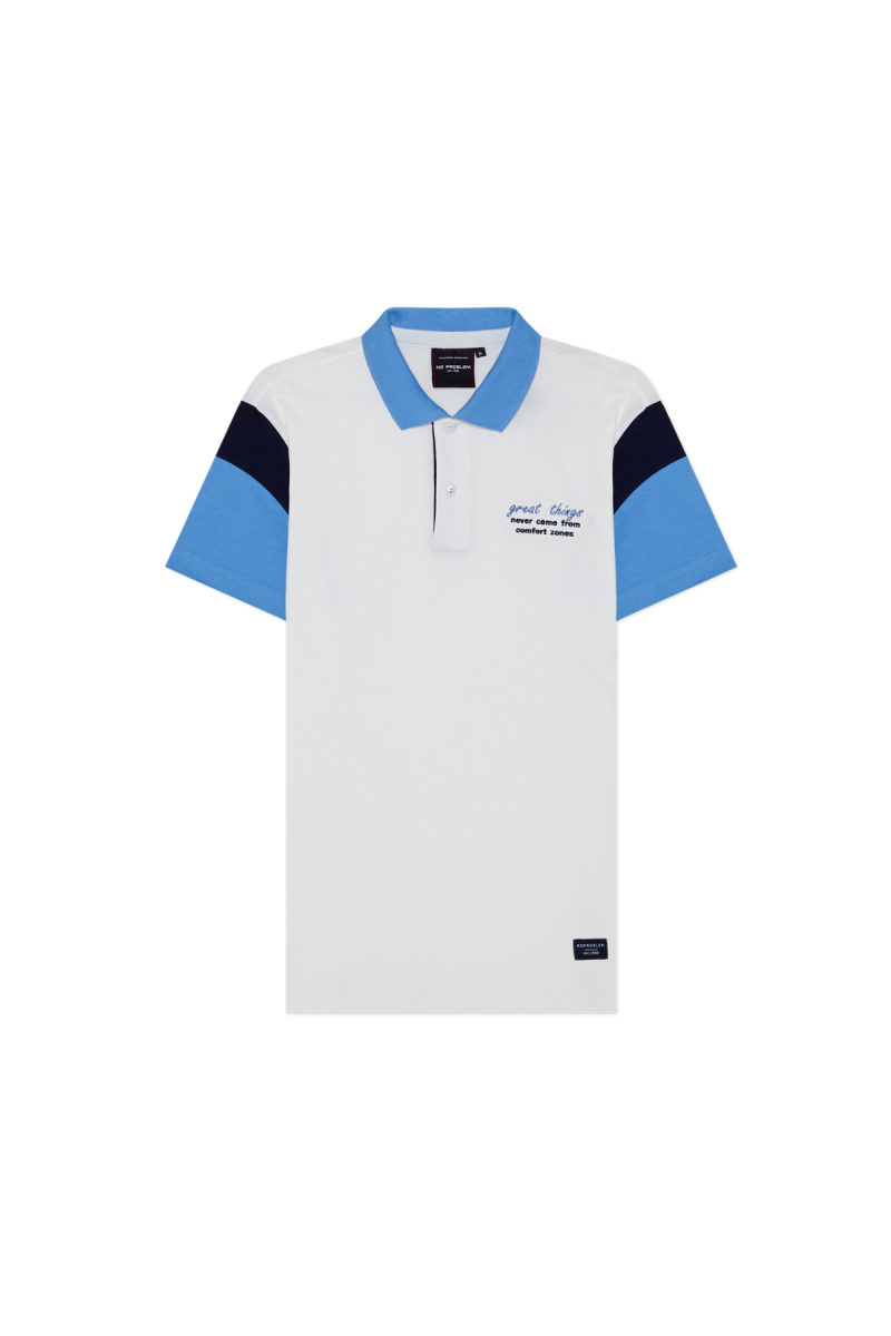 NO PROBLEM GREAT THING CLASSIC POLOS - ATLANTIC BLUE